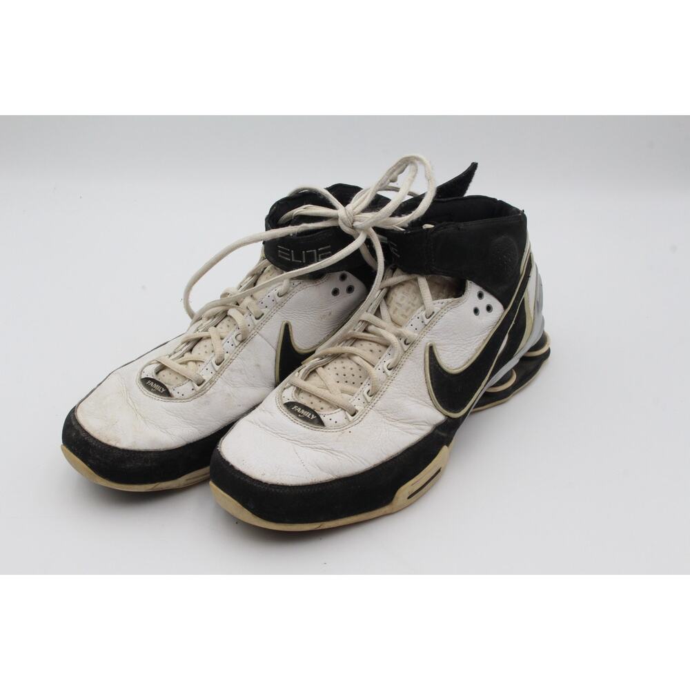 Nike Size 12 Mens Family Elite Shoes Black & White